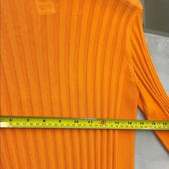 Hope Orange Ribbed Turtleneck - Picture 6 of 7